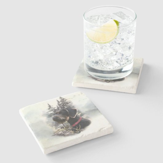 Duitse draadaanwijzer, GWP Stenen Onderzetter (Zijkant)