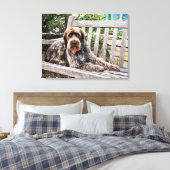 Duitse draadaanwijzer - Lexy Canvas Afdruk (Insitu (Slaapkamer))