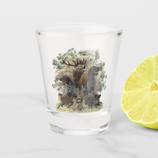 Duitse draadaanwijzers shot glas (Voorkant)