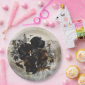  Duitse Draadhaar  Papieren Bordje (Feest)