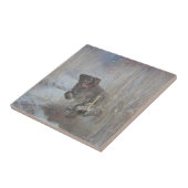  Duitse Draadhaar Tegeltje (Zijkant)