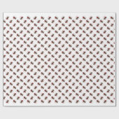 Duitse draadharige aanwijzer Santa Paws Cadeaupapier (Vlak)