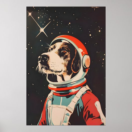 Duitse Draadharige Pointer Astronaut Poster, Duits Poster (Voorkant)