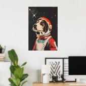 Duitse Draadharige Pointer Astronaut Poster, Duits Poster (Thuiskantoor)