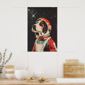 Duitse Draadharige Pointer Astronaut Poster, Duits Poster (Keuken)