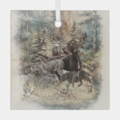 Duitse Draadharige Pointer Glas Ornament (Voorkant)