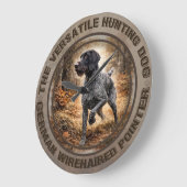 Duitse Draadharige Pointer Grote Klok (Hoek)