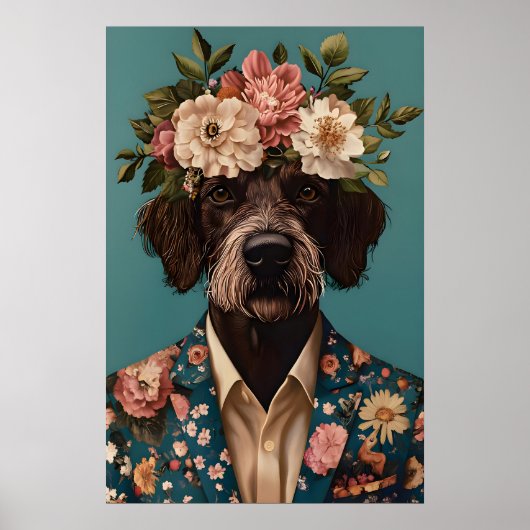 Duitse Draadharige Pointer In Pak Poster, Duits Poster (Voorkant)