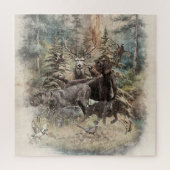 Duitse Draadharige Pointer Legpuzzel (Verticaal)