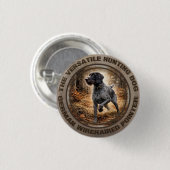 Duitse Draadharige Pointer Ronde Button 3,2 Cm (Voorkant /achterkant)