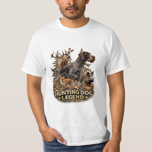 Duitse Draadharige Pointer T-shirt (Voorkant)