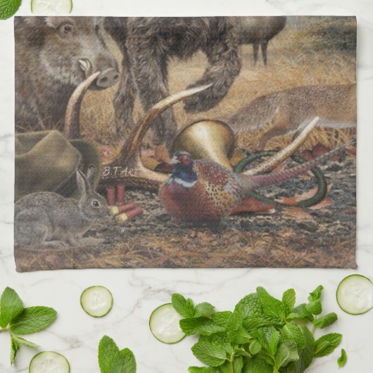 Duitse Draadharige Pointer Theedoek (Gevouwen)