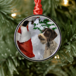 Duitse draadsnijwijzer met Kerstmis Metalen Ornament