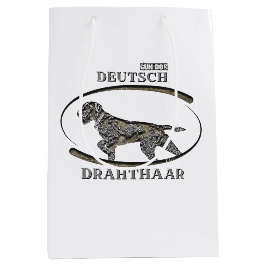 Duitse Drahthaar, Beste schiet honden  Medium Cadeauzakje (Voorkant)