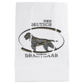 Duitse Drahthaar, Beste schiet honden  Medium Cadeauzakje (Achterkant)