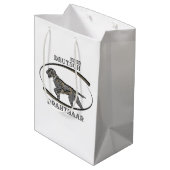 Duitse Drahthaar, Beste schiet honden  Medium Cadeauzakje (Achterkant Gekanteld)