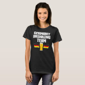 Duitse Drank Team Duitse Volksfeest Duitse Bier T-shirt (Voorkant volledig)