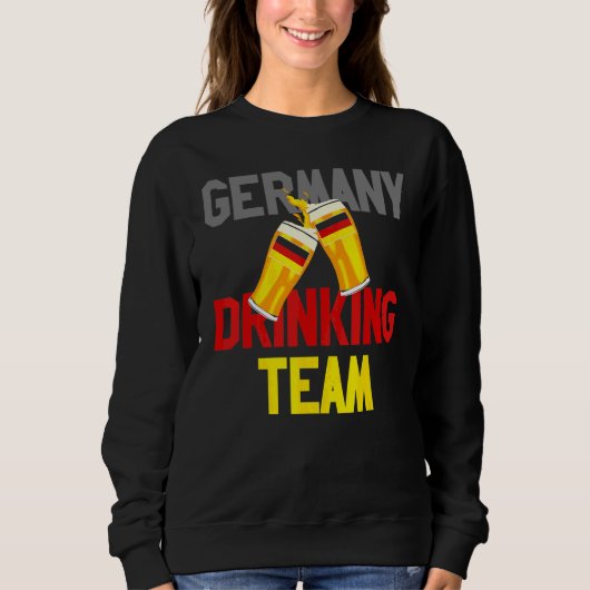 Duitse Drankteam Duitsland Volksfeest Duitse Bier Trui (Voorkant)