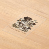 Duitse Dratharige Pointer  Acryl Uitnodigingen (Laagn)