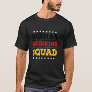 Duitse Drink ploeg Duitsland Vlag Grappig Drink T-shirt