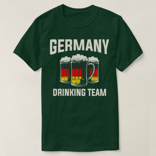 Duitse Drinkende Team Grappige Bier Drinker T-shirt (Design voorkant)