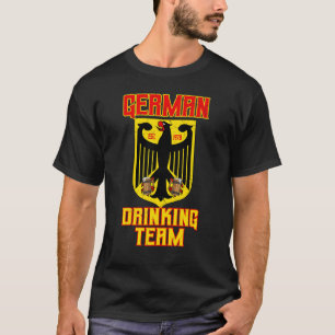 Duitse Drinkteam Duitsland Vlag Adelaar Bierpul T-shirt
