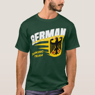 Duitse drinkteam vieren drankfeest t-shirt