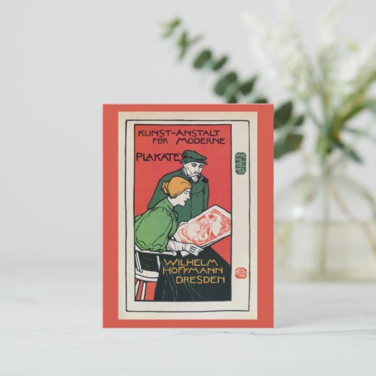  Duitse drukkerijen in de poster adverteren Briefkaart (Staand voorkant)