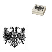 Duitse dubbele kop Keizerlijke adelaar embleem Rubberstempel (Gestempeld)