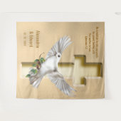 Duitse Duif Gouden Nep Folie Trouw Achtergrond Wandkleed (Voorkant (horizontaal))