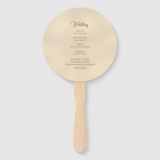 Duitse Duif Trouwprogramma's met Zilverfolie Handwaaier (Achterkant)