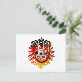 Duitse Eagle Germany Soccer badge Briefkaart (Staand voorkant)