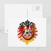 Duitse Eagle Germany Soccer badge Briefkaart (Voorkant / Achterkant)