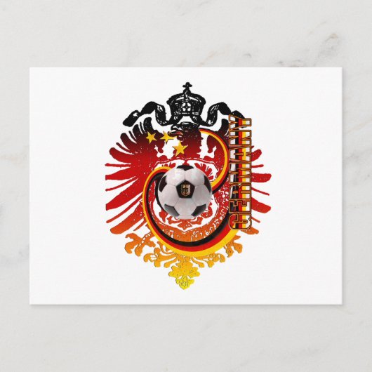 Duitse Eagle Germany Soccer badge Briefkaart (Voorkant)