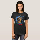 duitse eigenaar van Shepherd Dog schildert afdrukk T-shirt (Voorkant volledig)