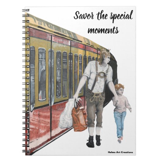 Duitse Elf Berlin treinreis Fantasy Art Notitieboe Notitieboek (Voorkant)