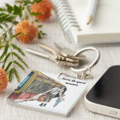 Duitse Elf Berlin treinreis Fantasy Art Sleutelhan Sleutelhanger (Voorkant Rechts)