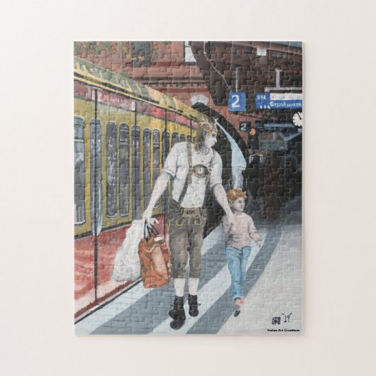 Duitse Elf Shopping Fantasy Medium Jigsaw Puzzel (Verticaal)