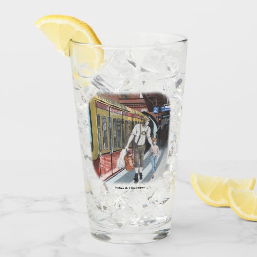 Duitse Elfen Familie Winkelen Fantasy Art Glass Cu Glas (Voorkant ijs)