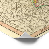 Duitse Empire Atlas Map Poster (Hoek)