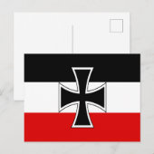 Duitse Empire Flag Briefkaart (Voorkant / Achterkant)