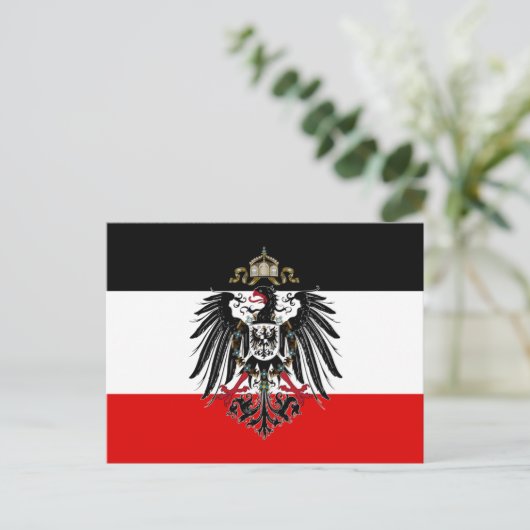 Duitse Empire Flag Briefkaart (Staand voorkant)