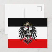 Duitse Empire Flag Briefkaart (Voorkant / Achterkant)