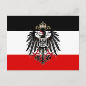 Duitse Empire Flag Briefkaart (Voorkant)
