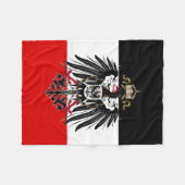 Duitse Empire Flag Fleece Deken (Voorkant (Horizontaal))