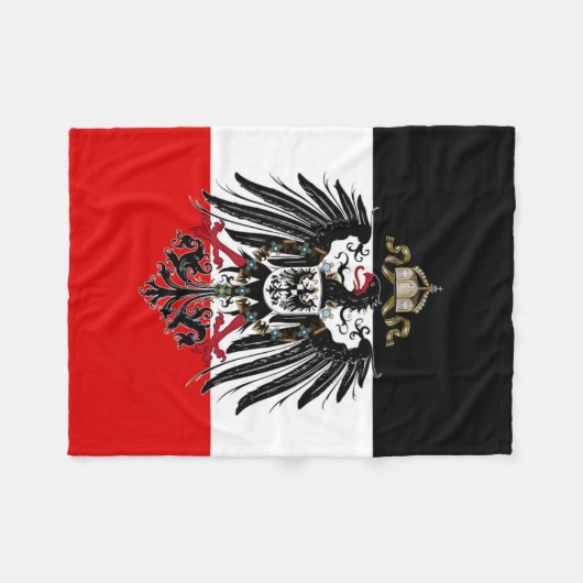 Duitse Empire Flag Fleece Deken (Voorkant (Horizontaal))