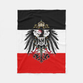 Duitse Empire Flag Fleece Deken (Voorkant)