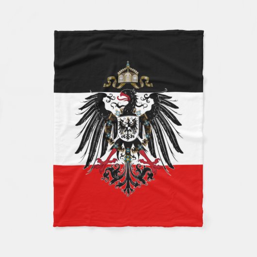 Duitse Empire Flag Fleece Deken (Voorkant)
