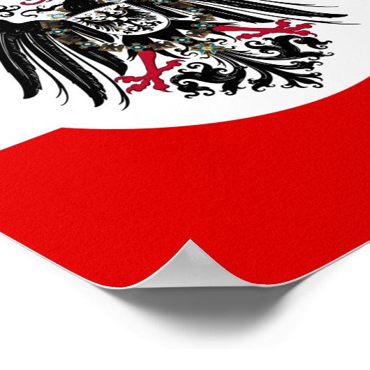 Duitse Empire Flag Poster (Hoek)