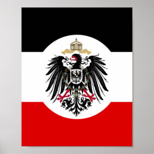 Duitse Empire Flag Poster